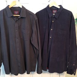 Two Men’s UNTUCKit XXL buttondown shirts grey/Navy